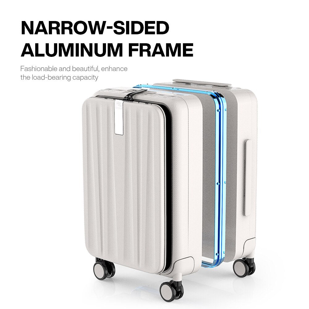 Luggage Aesthetic Narrow Aluminum Frame PC Hardside Spinner Wheel