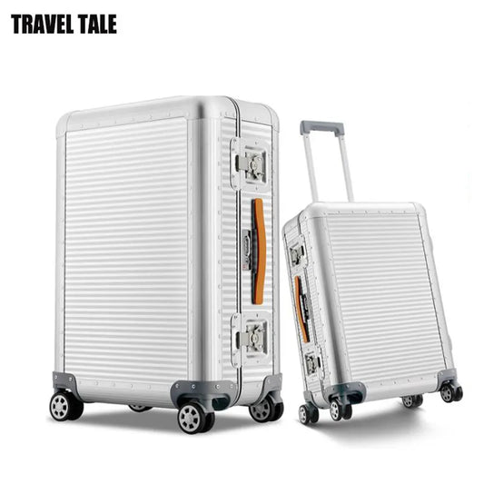 Aluminum Suitcase Spinner Hand Luggage Aluminium Travel Trolley Bags