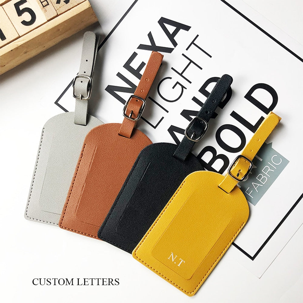 Personalize Initials Luggage Tag Custom Letters