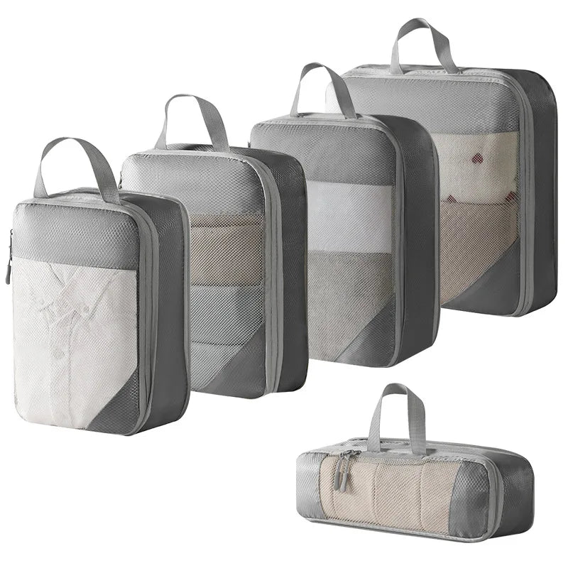 Organizer Set Mesh Visual Luggage Portable Lightweight Suitcase Bag