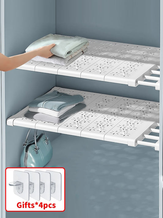 Adjustable Storage Shelves for Kitchen Waterproof Closet Organizer